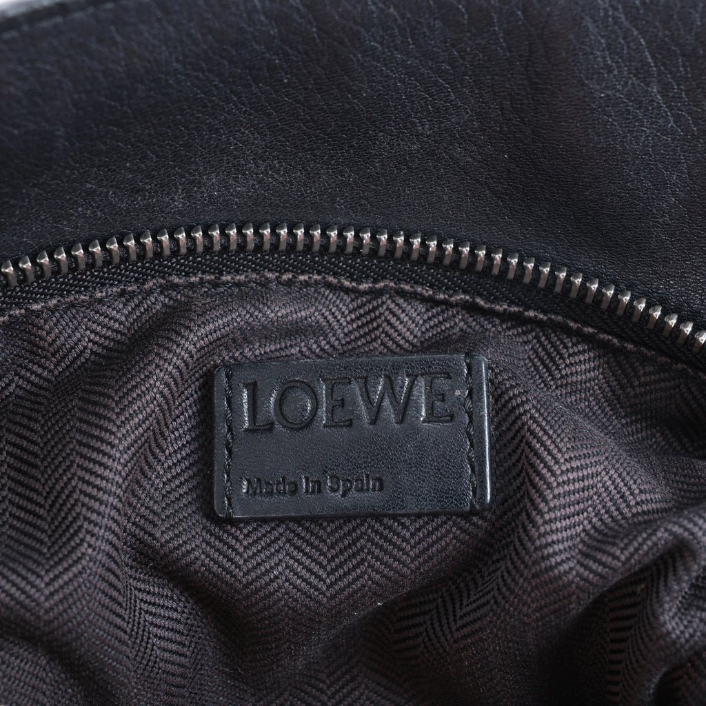 Loewe Puzzle Bag Small Leather 2 Way Handbag in Black x pink
