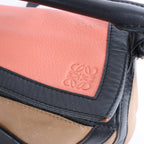 Loewe Puzzle Bag Small Leather 2 Way Handbag in Black x pink