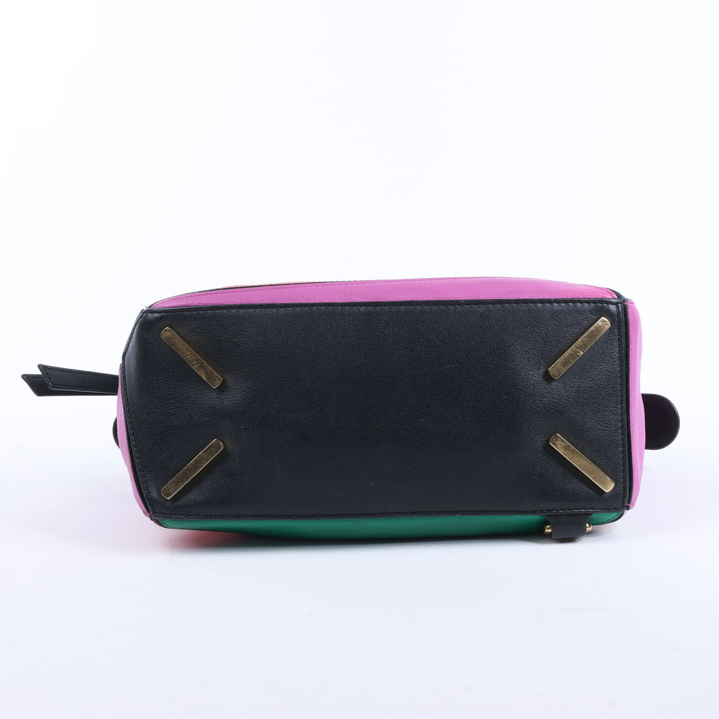LOEWE Puzzle Leather Small 2Way Handbag in Multicolor