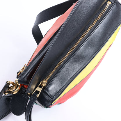 Petit sac à main 2 voies en cuir Puzzle LOEWE multicolore