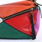 LOEWE Puzzle Leather Small 2Way Handbag in Multicolor