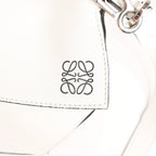 LOEWE Puzzle Medium Leather 2Way Handbag in White