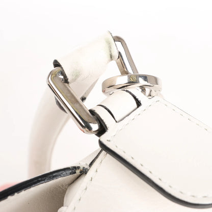 LOEWE Puzzle Medium Leather 2Way Handbag in White