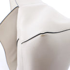 LOEWE Puzzle Hobo Leather Shoulder Bag in White