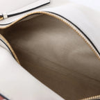 LOEWE Puzzle Hobo Leather Shoulder Bag in White