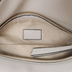 LOEWE Puzzle Hobo Leather Shoulder Bag in White