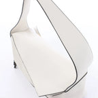 LOEWE Puzzle Hobo Leather Shoulder Bag in White