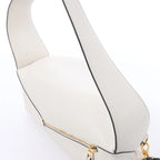 LOEWE Puzzle Hobo Leather Shoulder Bag in White