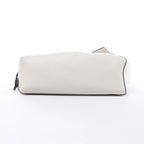 LOEWE Puzzle Hobo Leather Shoulder Bag in White