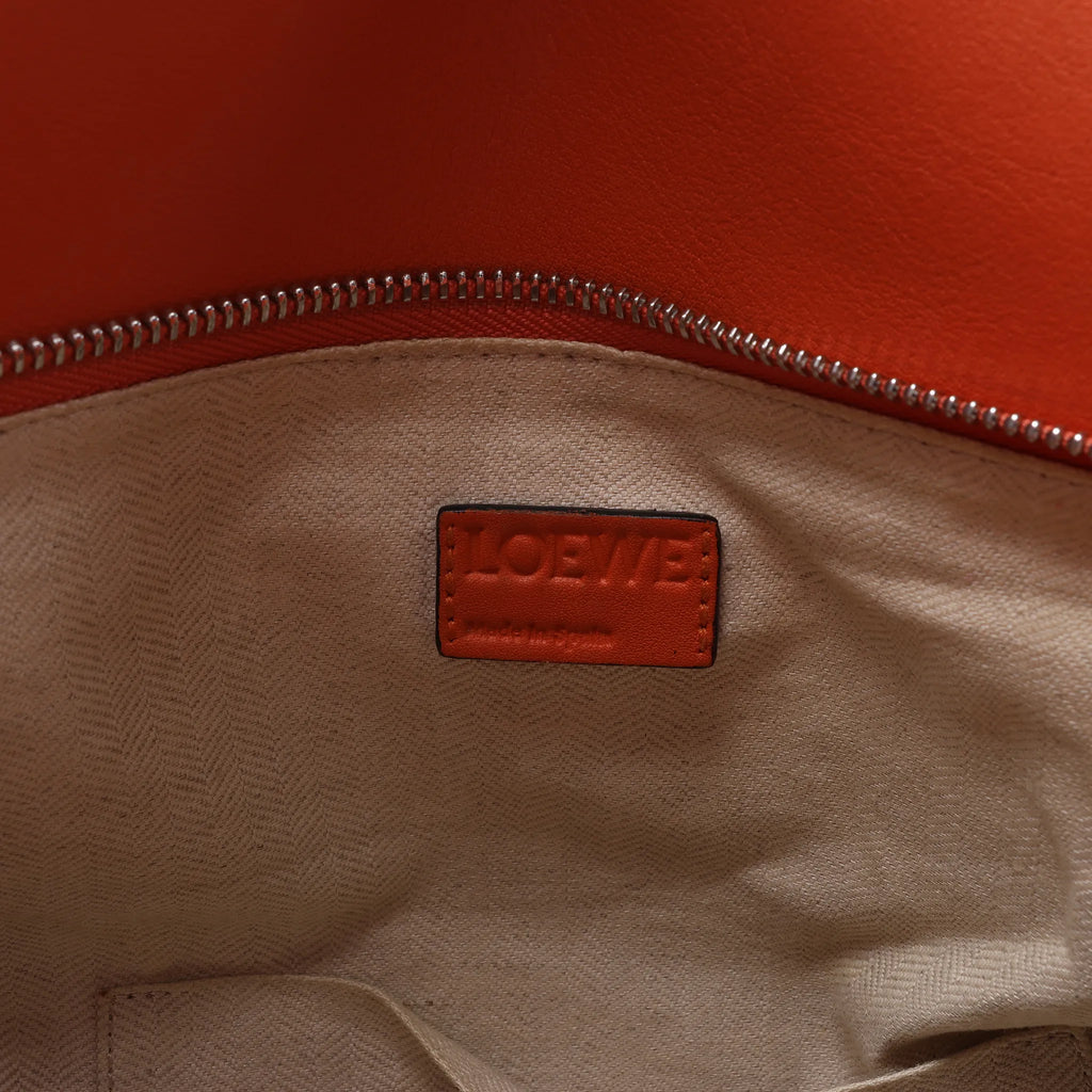 LOEWE Puzzle Large Leather 2Way Handbag in Orange