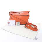 LOEWE Puzzle Large Leather 2Way Handbag in Orange