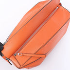 LOEWE Puzzle Large Leather 2Way Handbag in Orange