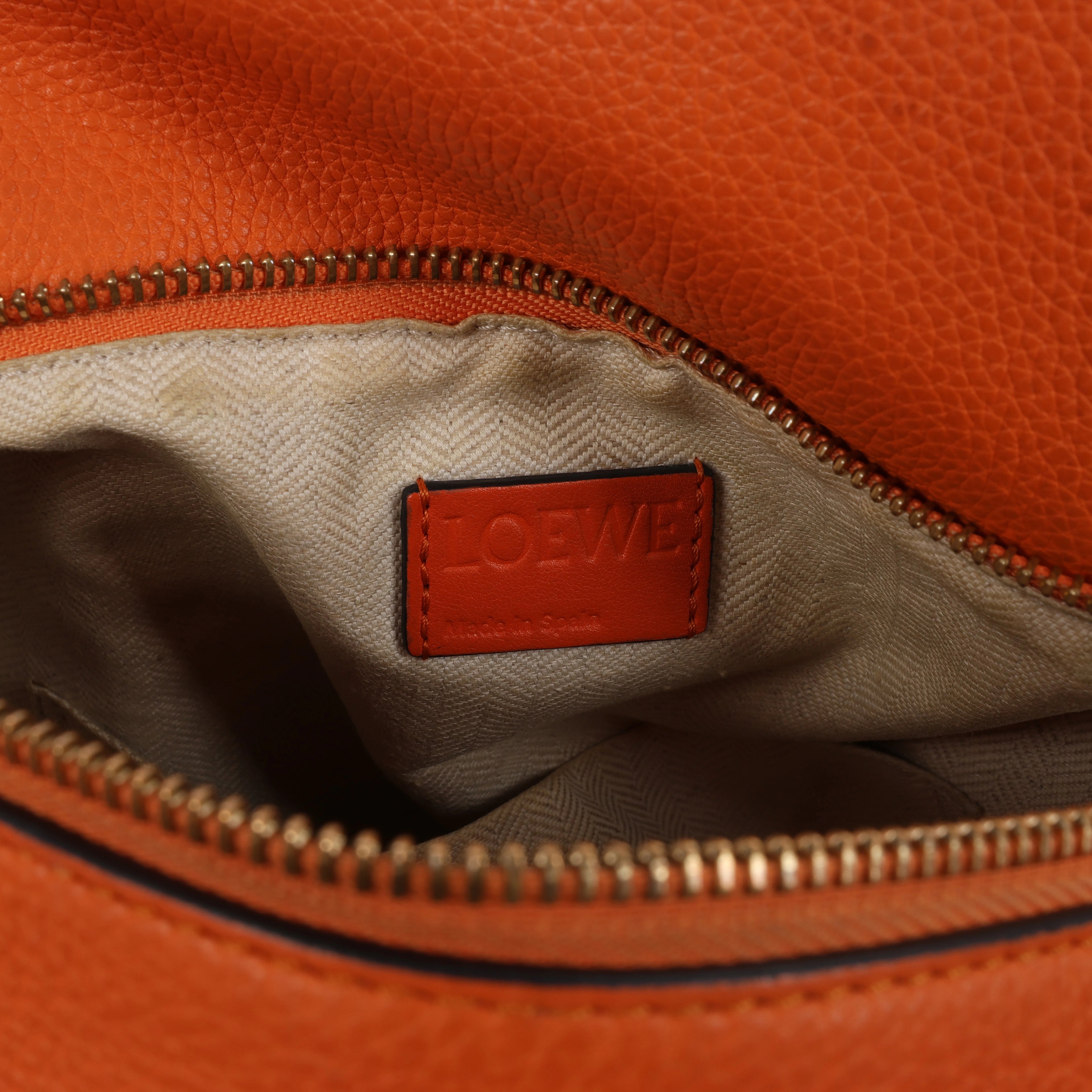 Bolso de mano LOEWE Puzzle pequeño de cuero 2 vías en rosa