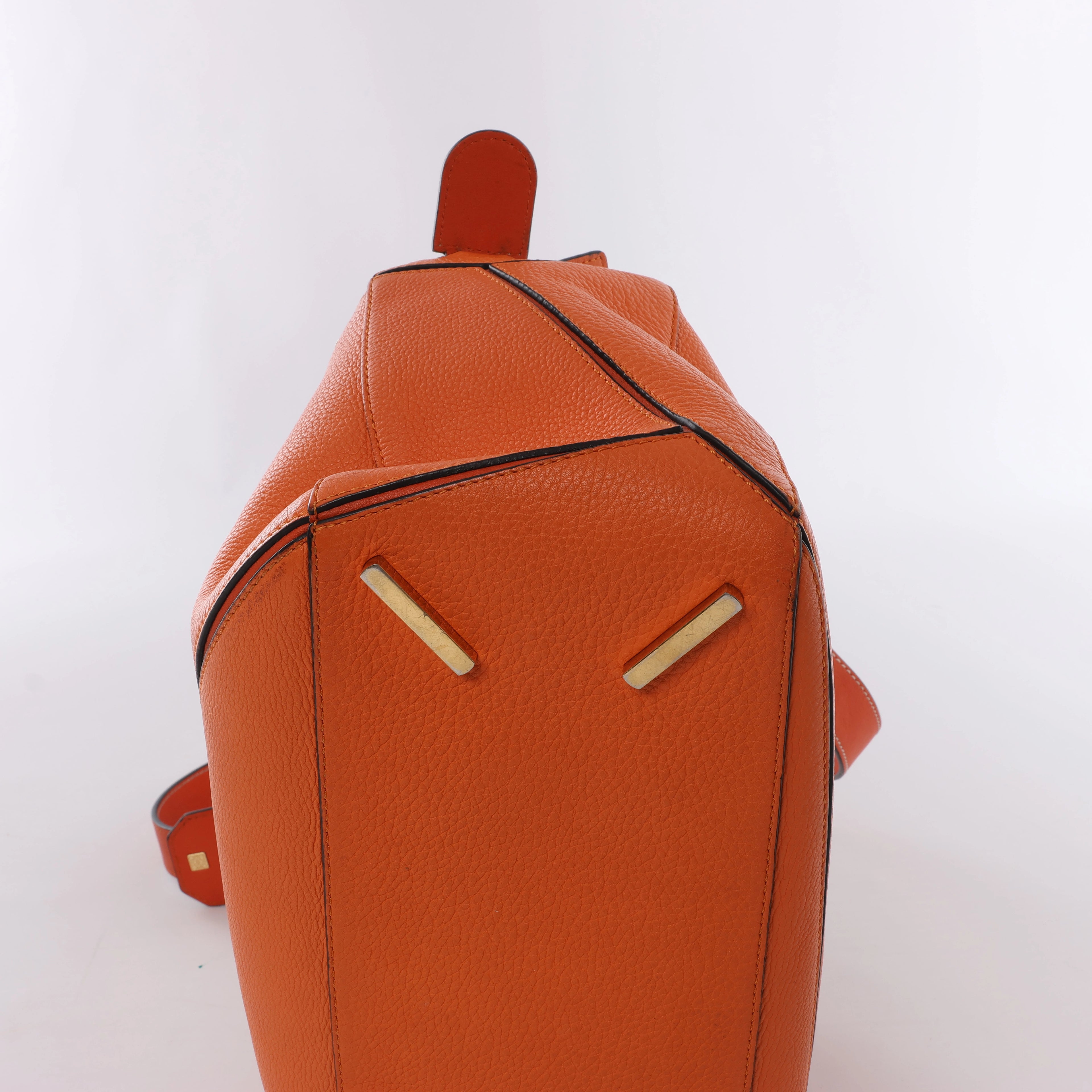 Bolso de mano LOEWE Puzzle pequeño de cuero 2 vías en rosa