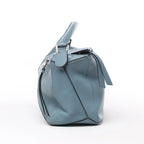 LOEWE Puzzle Medium Leather 2Way Handbag in Blue