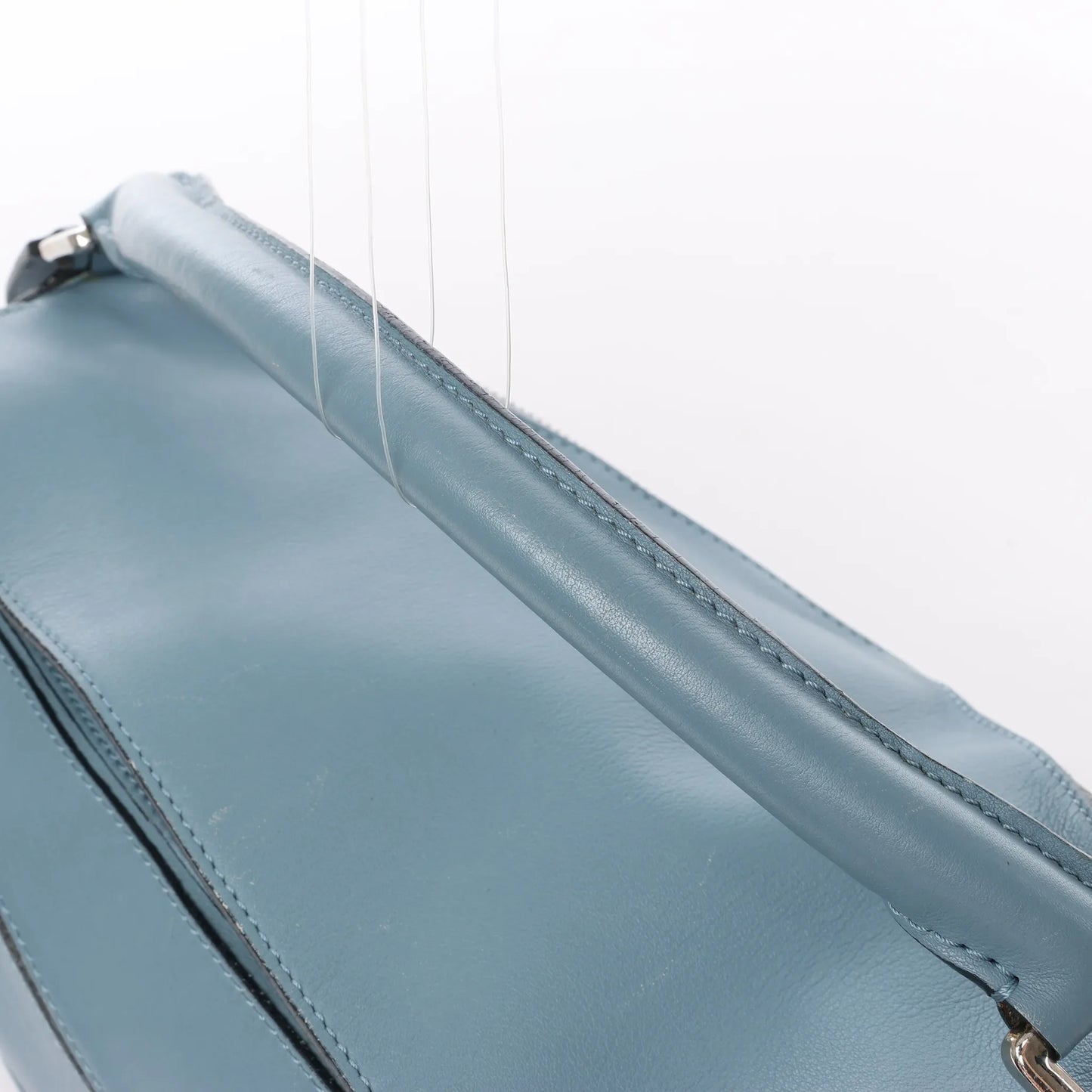 LOEWE Puzzle Medium Leather 2Way Handbag in Blue