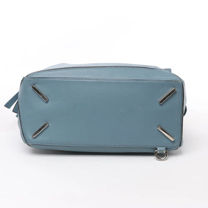 LOEWE Puzzle Medium Leather 2Way Handbag in Blue