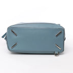 LOEWE Puzzle Medium Leather 2Way Handbag in Blue
