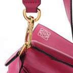 LOEWE Puzzle Medium Leather 2Way Handbag in Pink