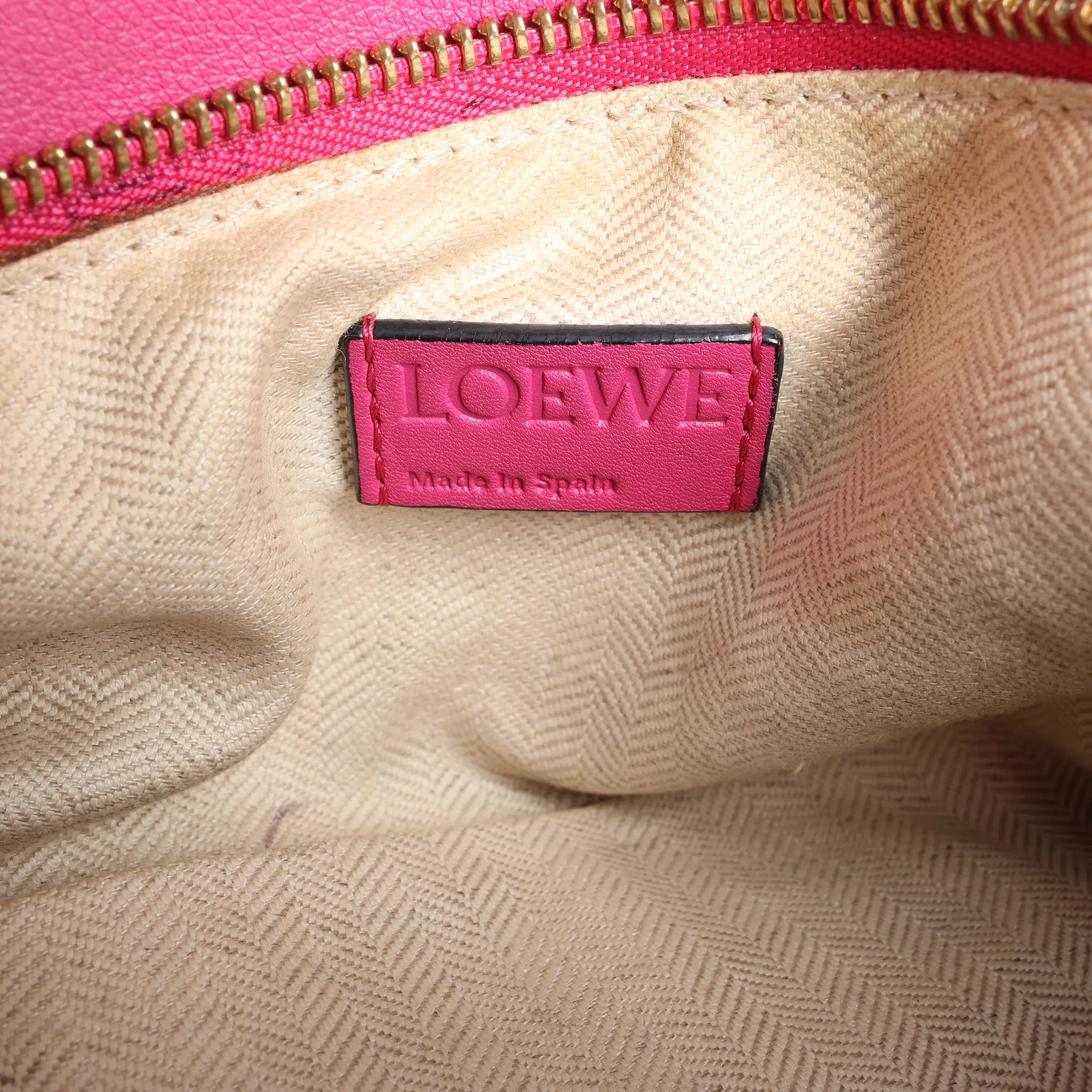 LOEWE Puzzle Medium Leather 2Way Handbag in Pink