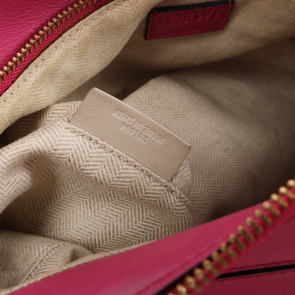 LOEWE Puzzle Medium Leather 2Way Handbag in Pink