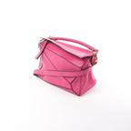 LOEWE Puzzle Medium Leather 2Way Handbag in Pink