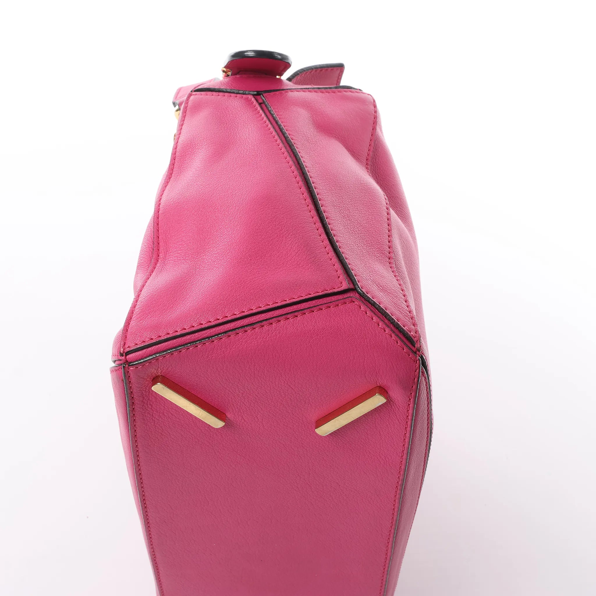 LOEWE Puzzle Medium Leather 2Way Handbag in Pink