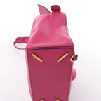 LOEWE Puzzle Medium Leather 2Way Handbag in Pink