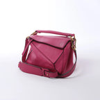 LOEWE Puzzle Small Leather 2Way Handbag in Pink
