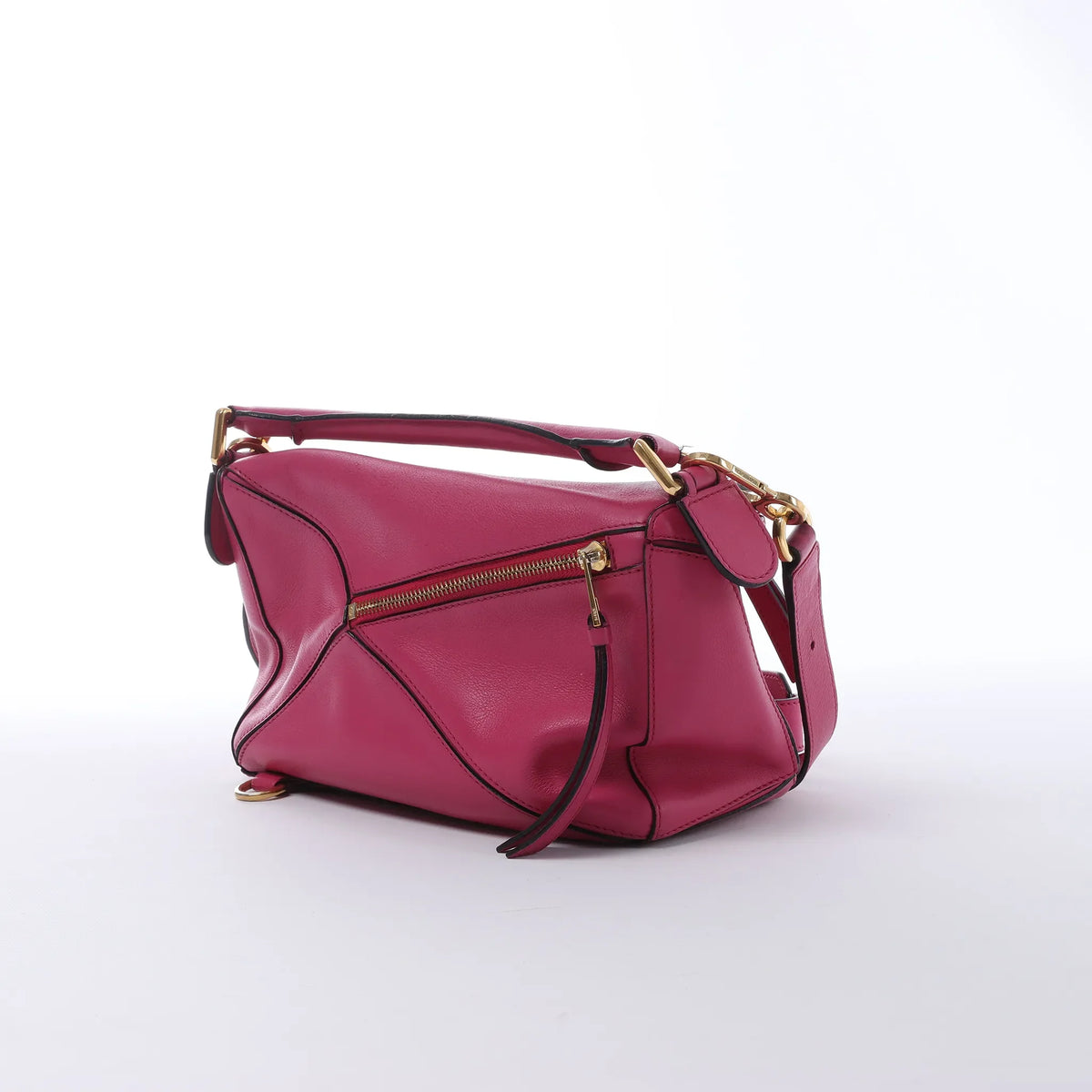 LOEWE Puzzle Small Leather 2Way Handbag in Pink