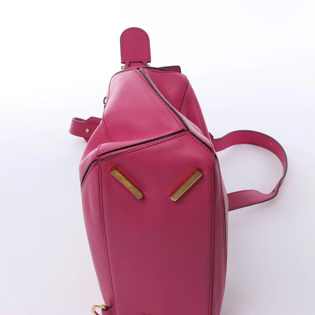 LOEWE Puzzle Small Leather 2Way Handbag in Pink