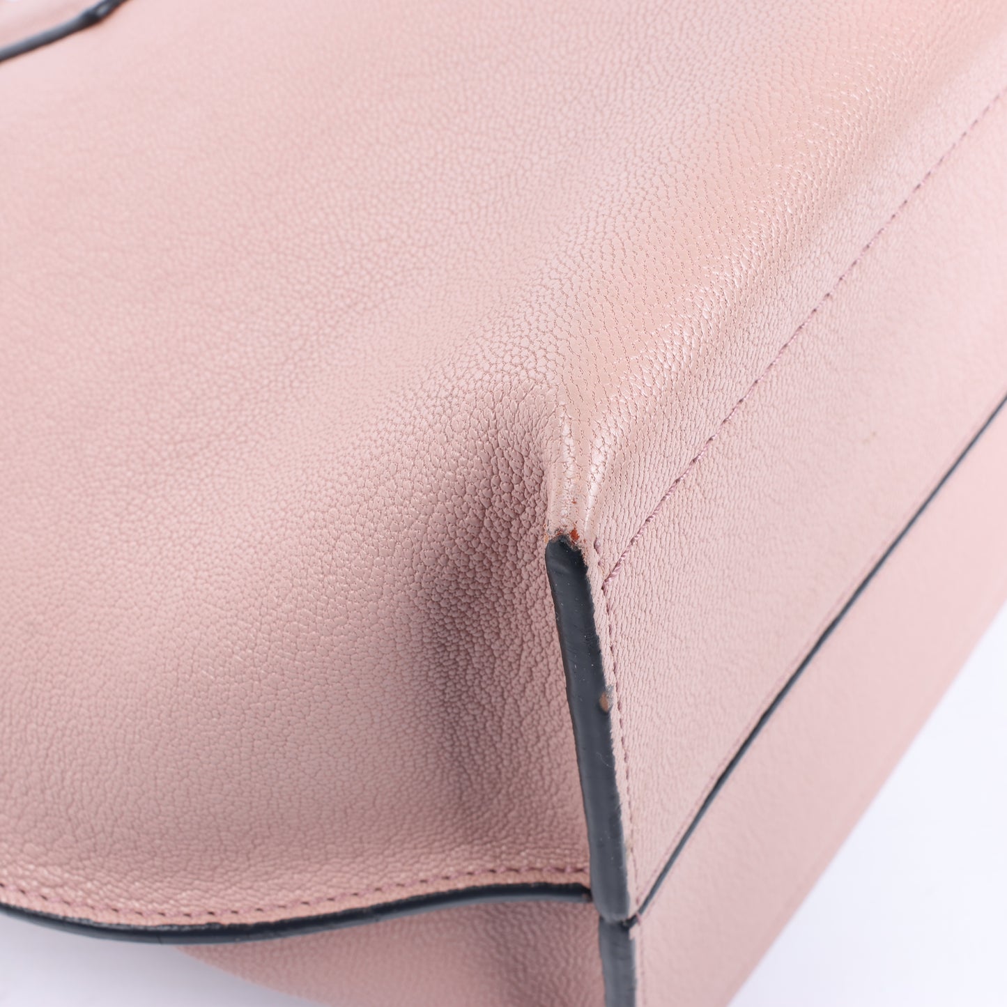 LOEWE T shopper Leather Shoulder Bag in Pink