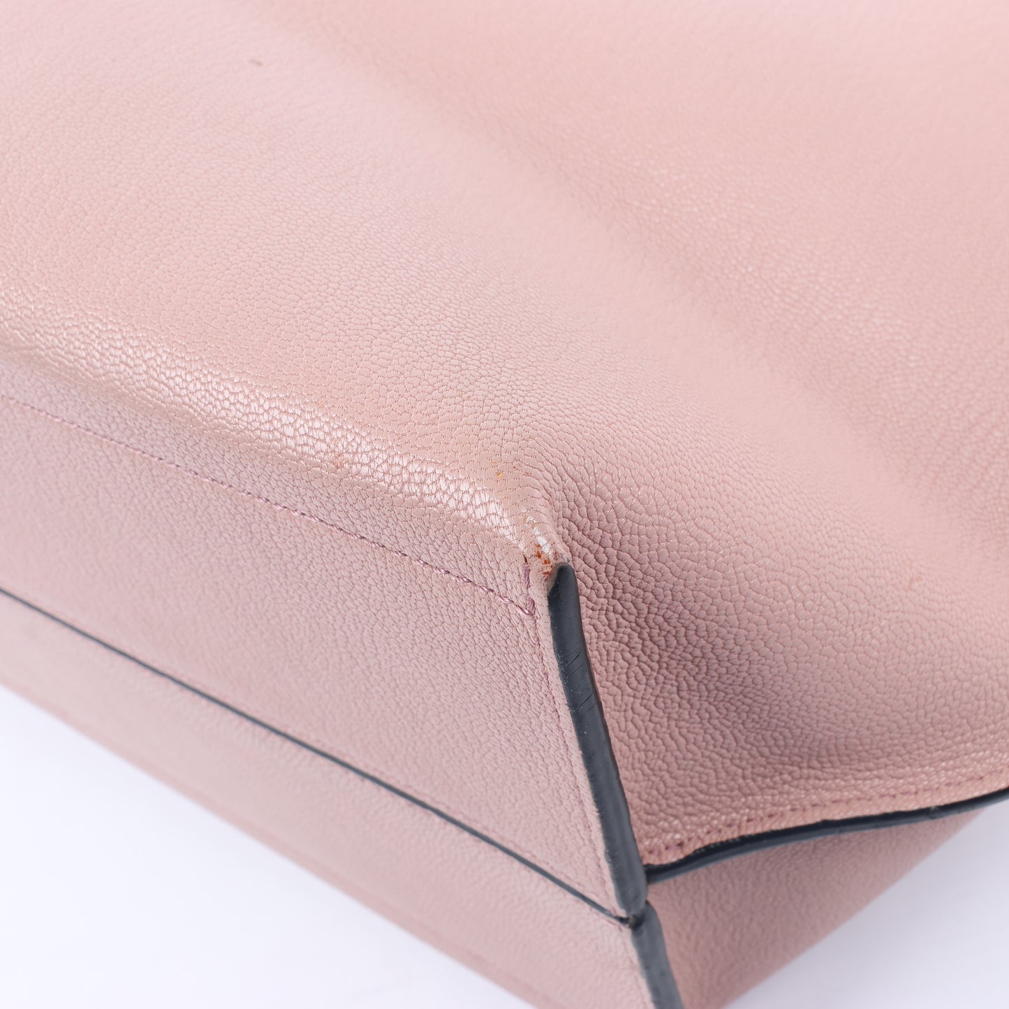 LOEWE T shopper Leather Shoulder Bag in Pink