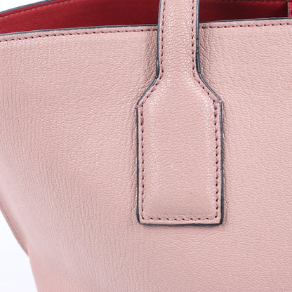 LOEWE T shopper Leather Shoulder Bag in Pink