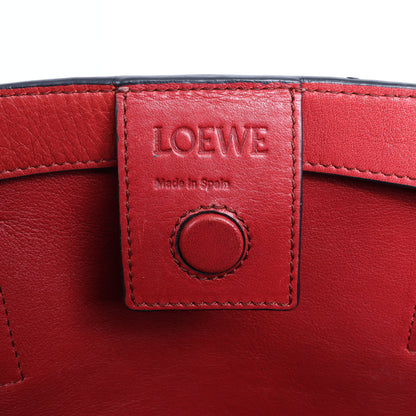 LOEWE T shopper Leather Shoulder Bag in Pink