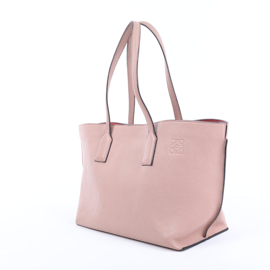 Sac à bandoulière en cuir LOEWE T shopper rose
