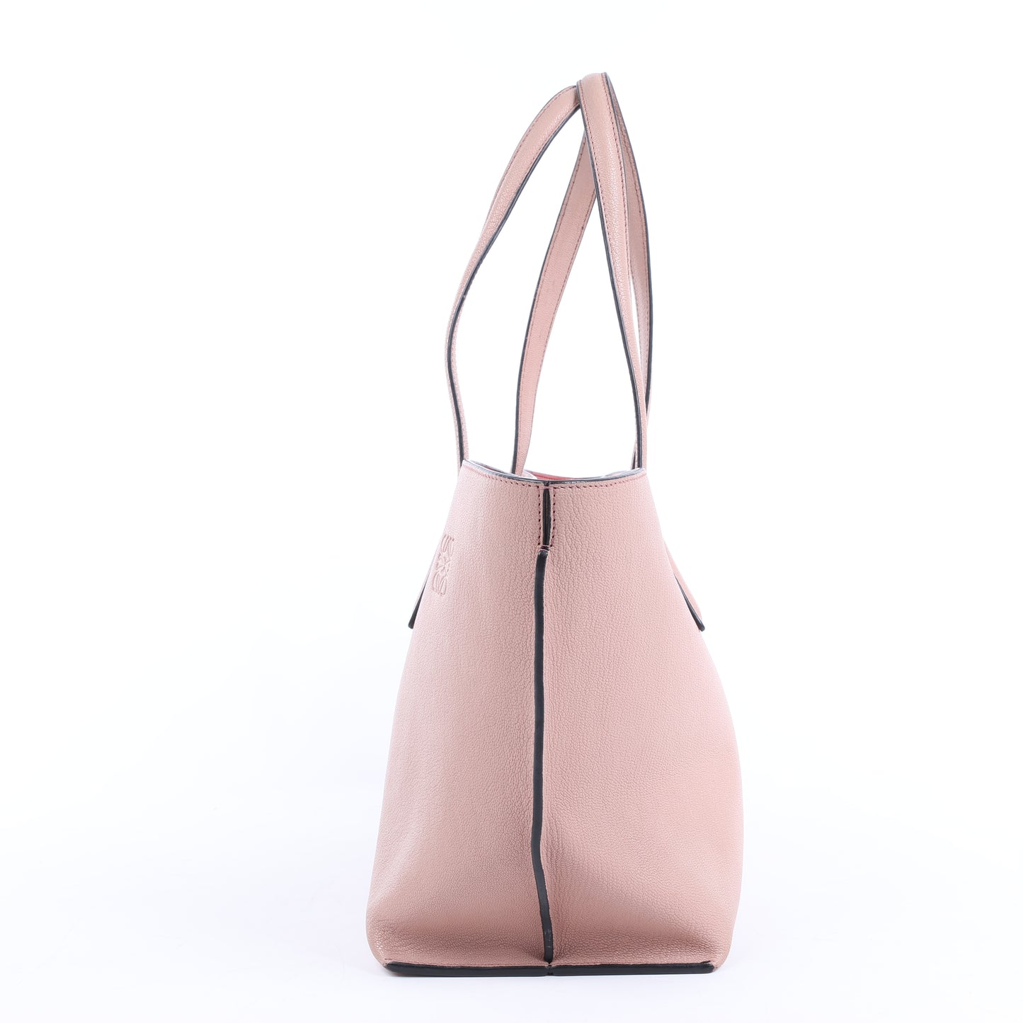 LOEWE T shopper Leather Shoulder Bag in Pink
