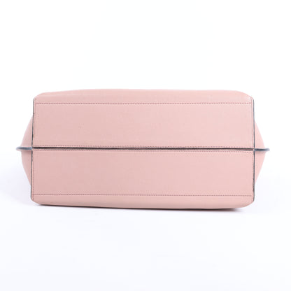 LOEWE T shopper Leather Shoulder Bag in Pink