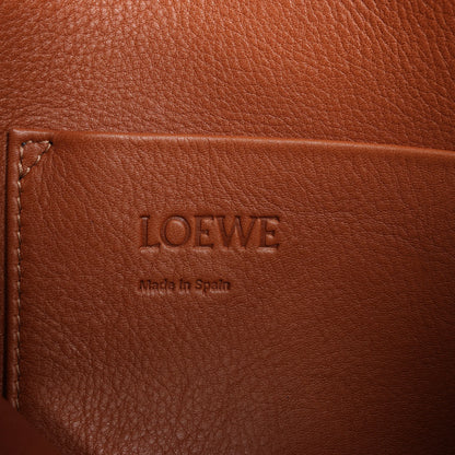 LOEWE Balloon Leather Shoulder Bag in Blue x Brown