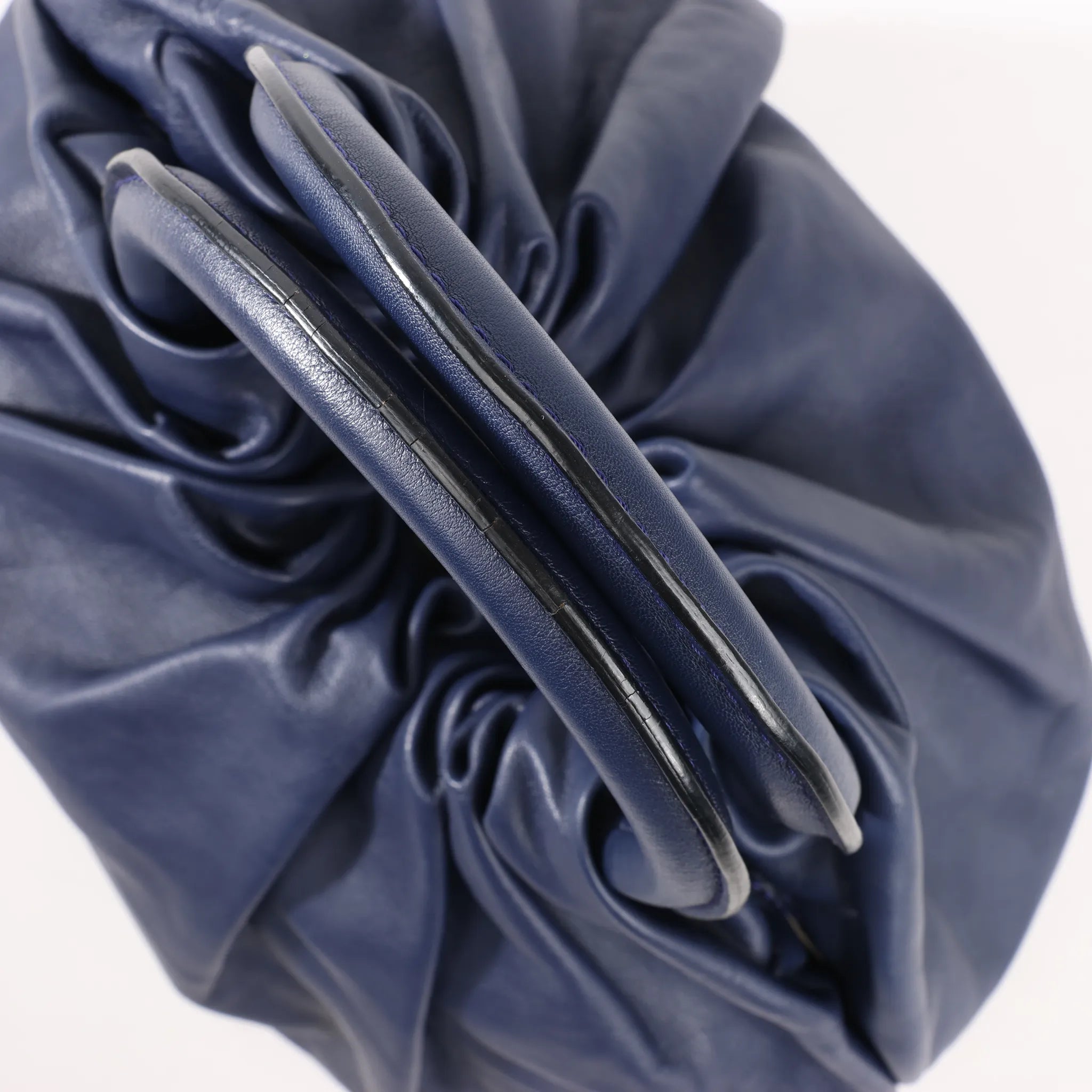 LOEWE Bounces Leather Handbag in Navy Blue