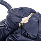 LOEWE Bounces Leather Handbag in Navy Blue