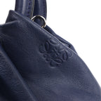 LOEWE Bounces Leather Handbag in Navy Blue