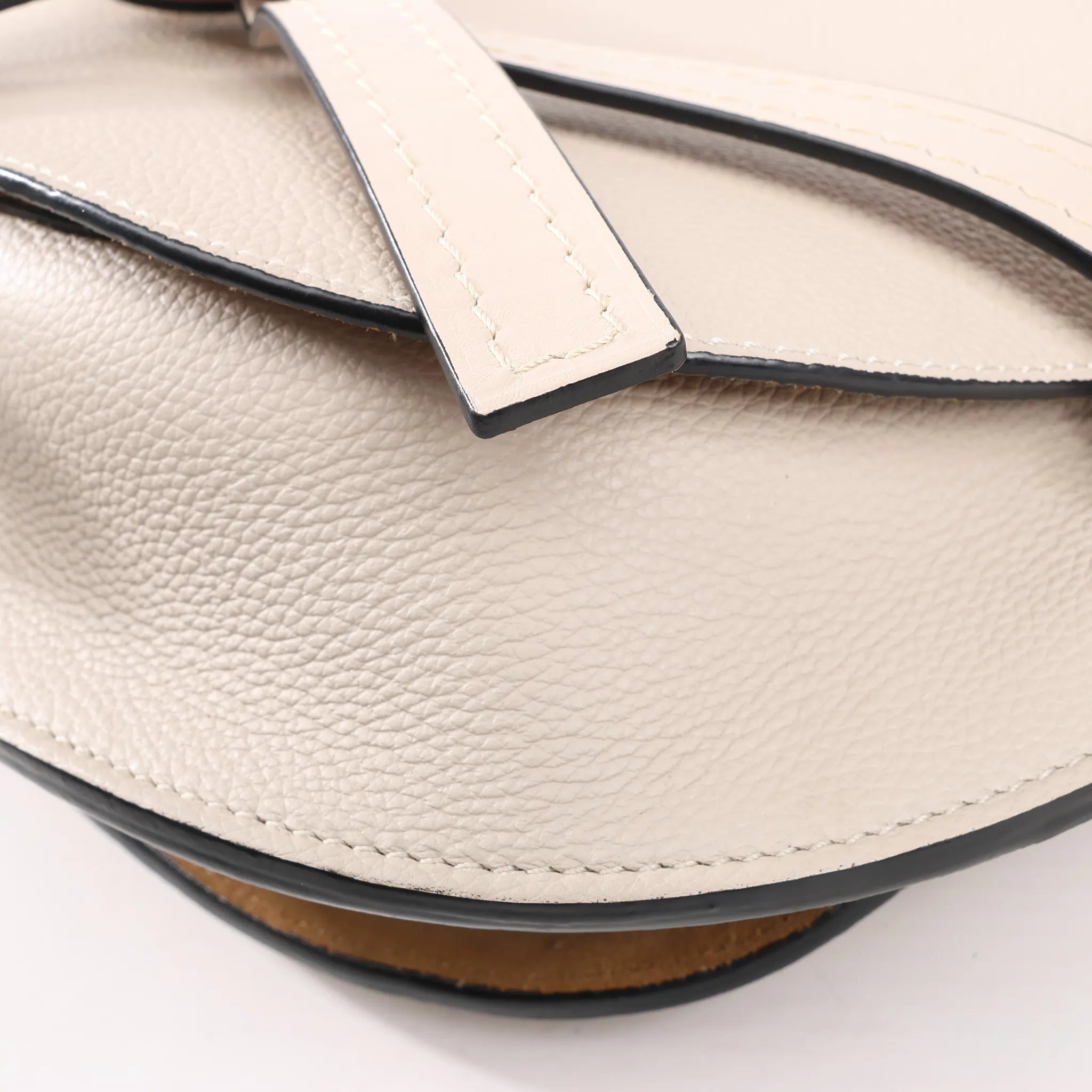 LOEWE Gate Soft Grain Leather Mini Crossbody Bag Beige