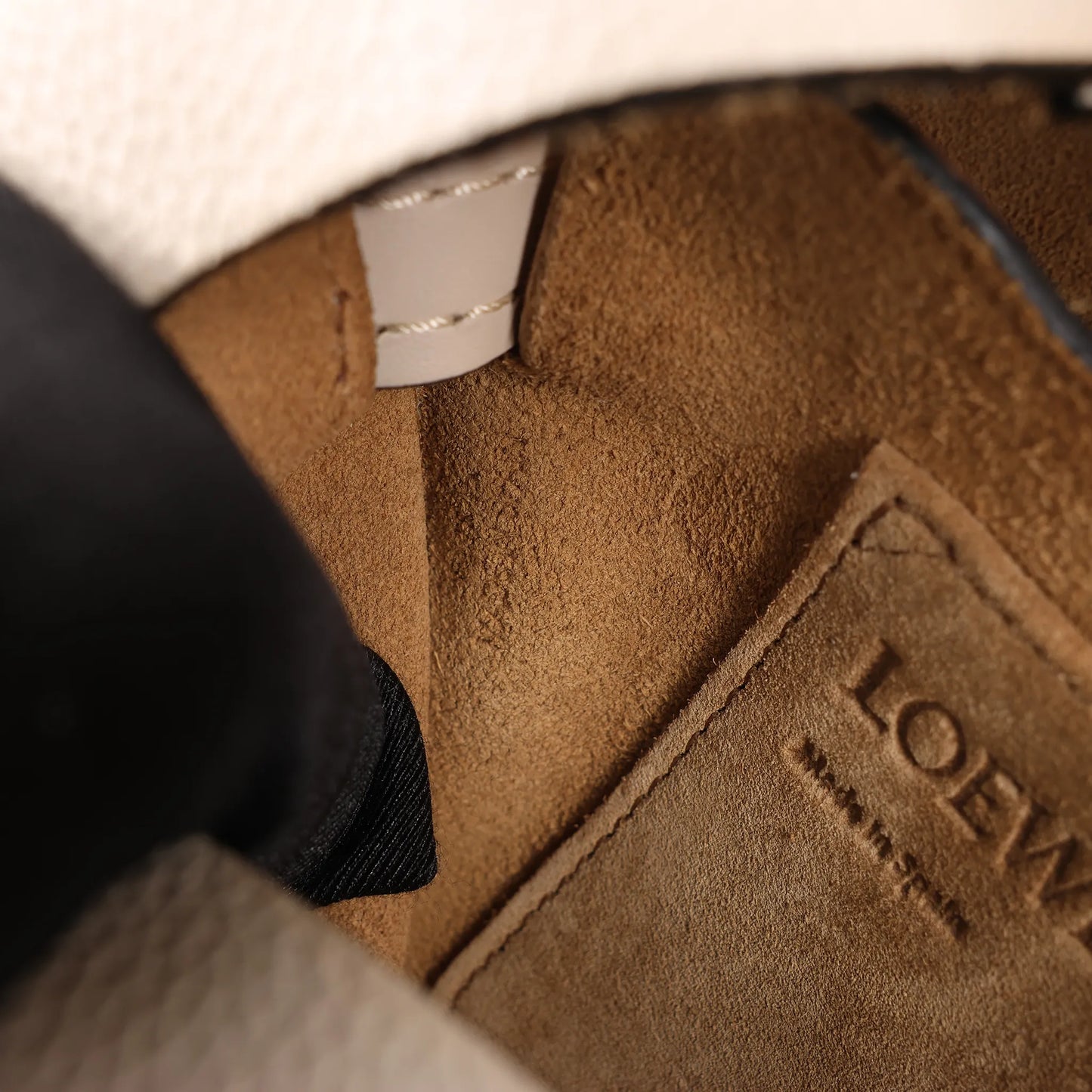 LOEWE Gate Soft Grain Leather Mini Crossbody Bag Beige