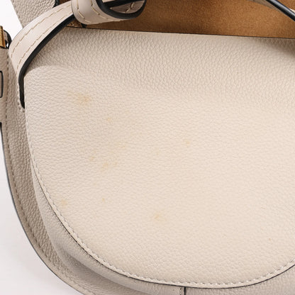 Sac bandoulière LOEWE Gate Mini en cuir grainé beige