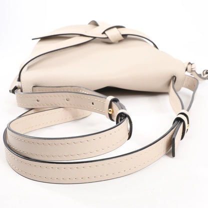 Sac bandoulière LOEWE Gate Mini en cuir grainé beige