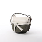 LOEWE Gate Small Crossbody Bag in White x Green