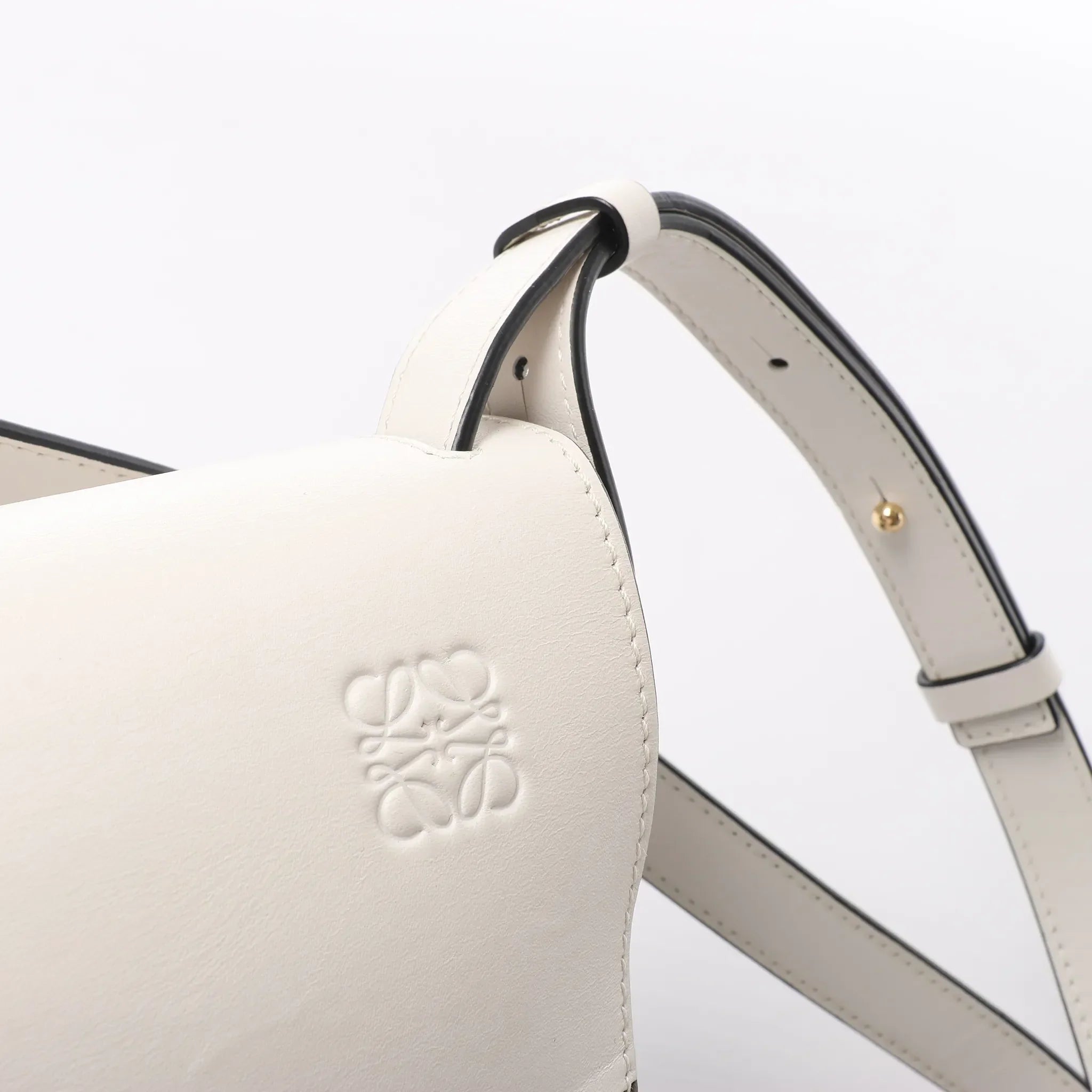 LOEWE Gate Small Crossbody Bag in White x Green