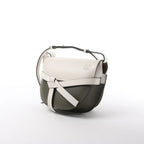 LOEWE Gate Small Crossbody Bag in White x Green