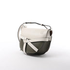 LOEWE Gate Small Crossbody Bag in White x Green